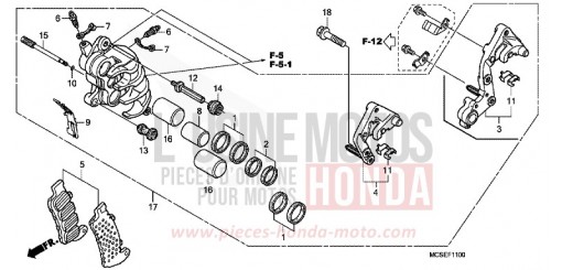 RIGHT FRONT BRAKE CALIPER ST1300A9 de 2009